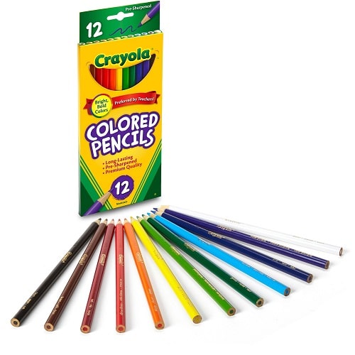 Crayola Crayons de couleur Couleurs assorties Lot de 12