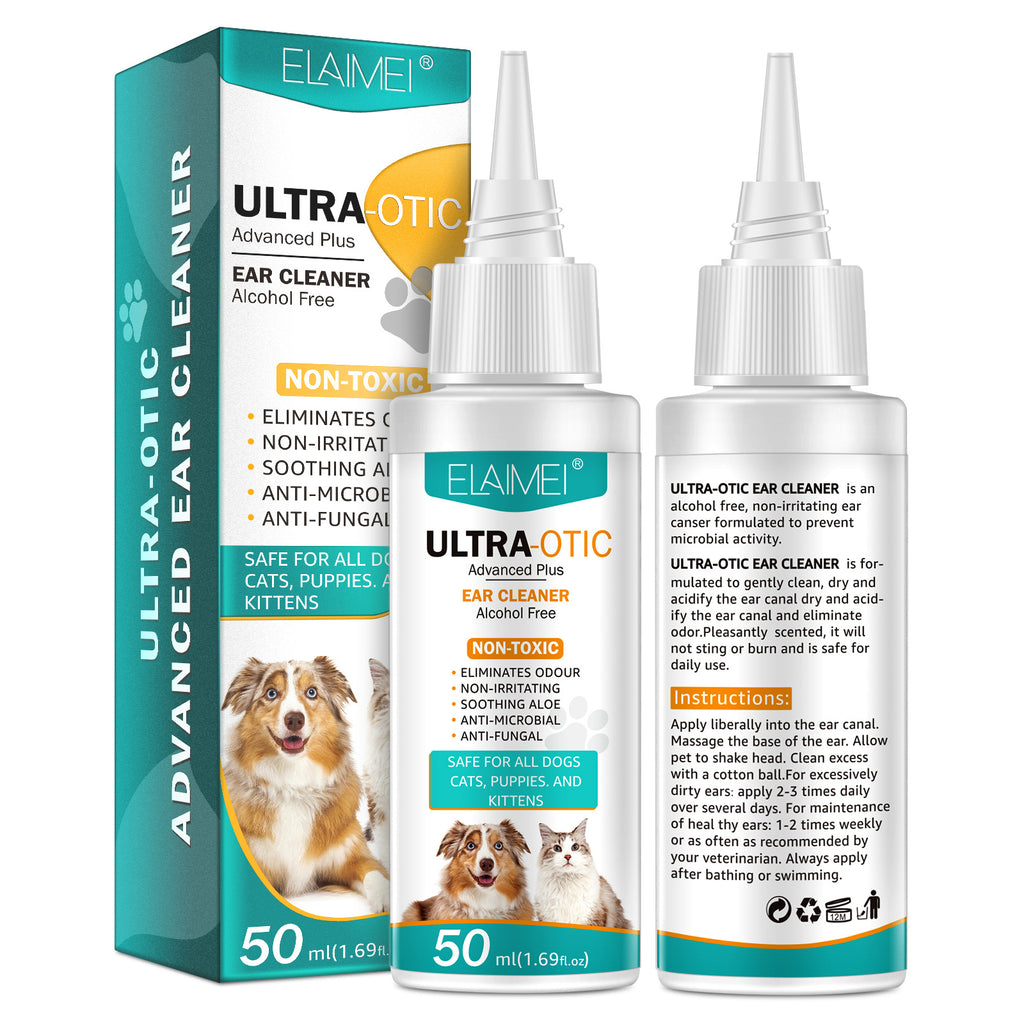 Nettoyant auriculaire pour animaux 50ml