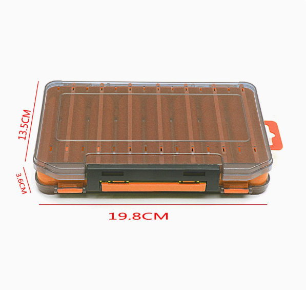 Boîte de pêche à double face durable