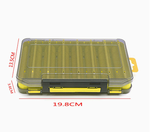 Boîte de pêche à double face durable