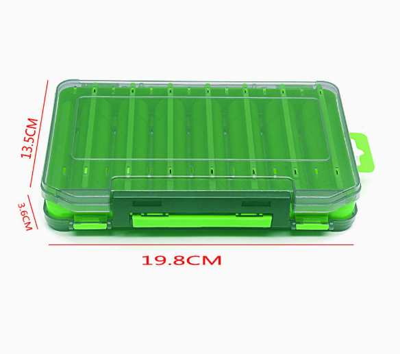 Boîte de pêche à double face durable