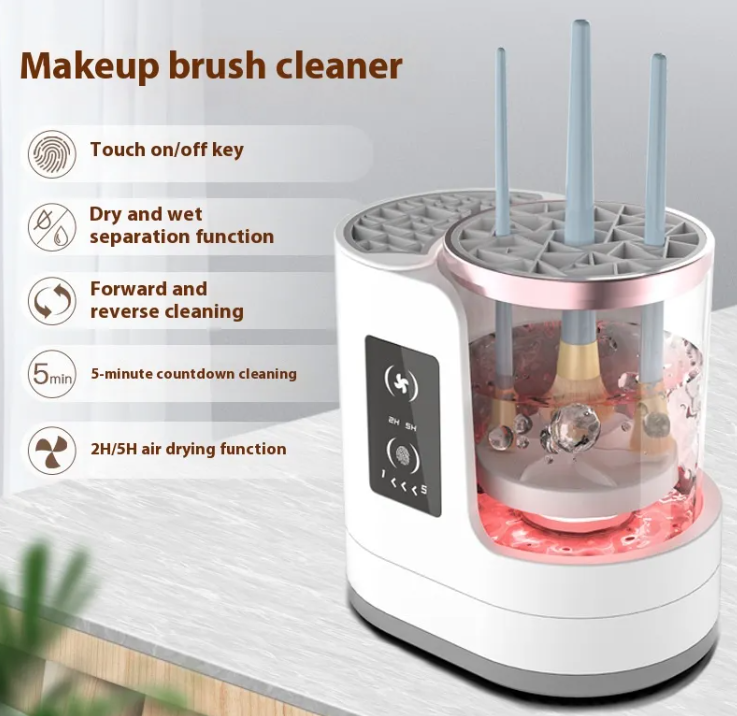 Nettoyeur de pinceaux de maquillage électrique