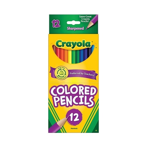 Crayola Crayons de couleur Couleurs assorties Lot de 12