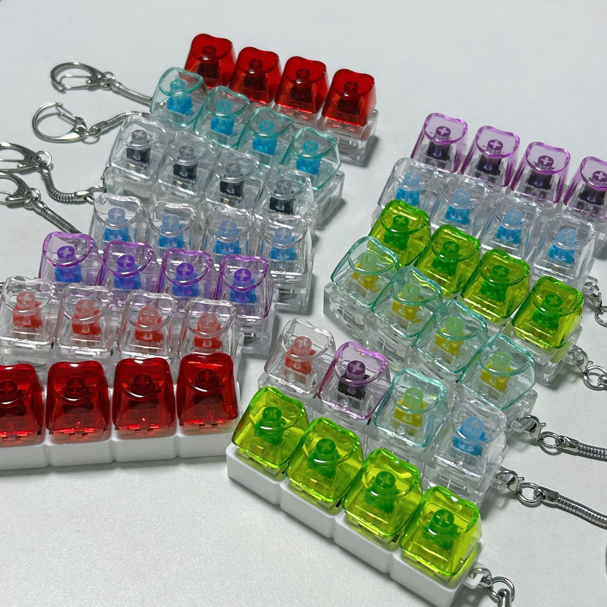 Testeur d'interrupteurs transparent pour clavier avec lumière