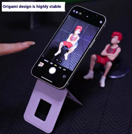 Support de téléphone multifonction en cuir pour selfie