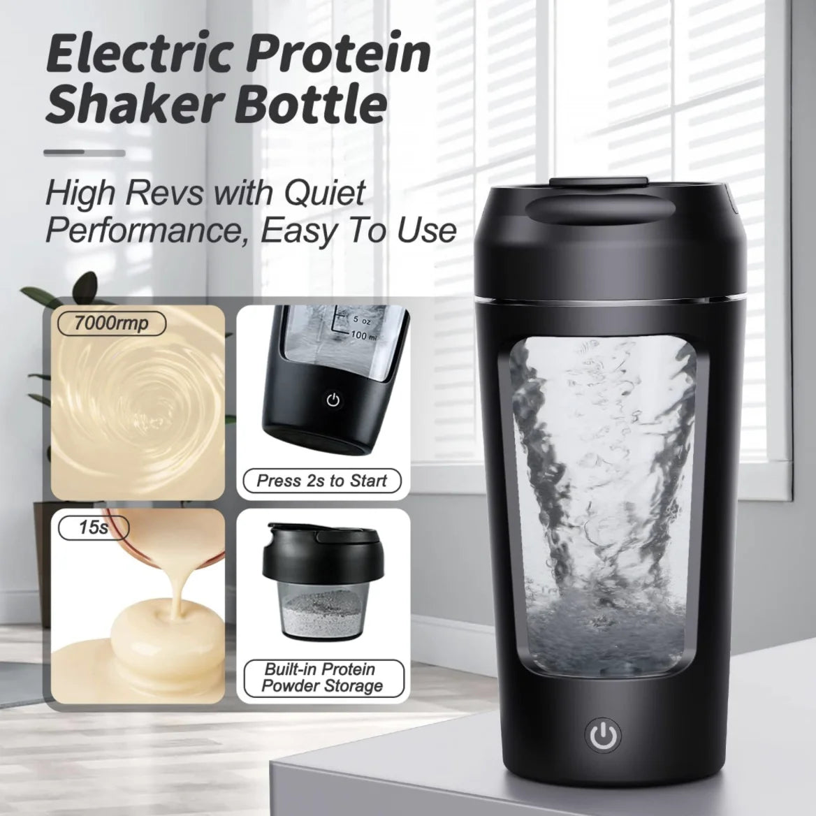 Shaker électrique portable pour protéines de lactosérum